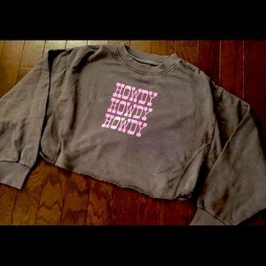 Howdy cropped sweatshirt